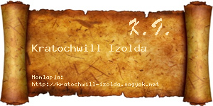 Kratochwill Izolda névjegykártya